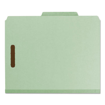 Smead® 100% Recycled Pressboard Classification Folders, 3 Dividers, Letter Size, Gray-green, 10-box freeshipping - TVN Wholesale